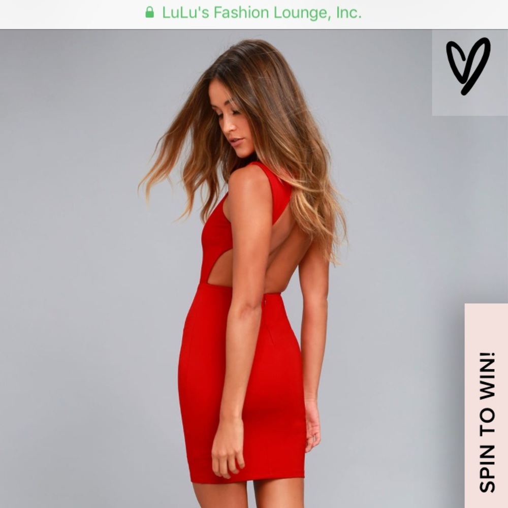 Beautiful Red Bodycon Dress!